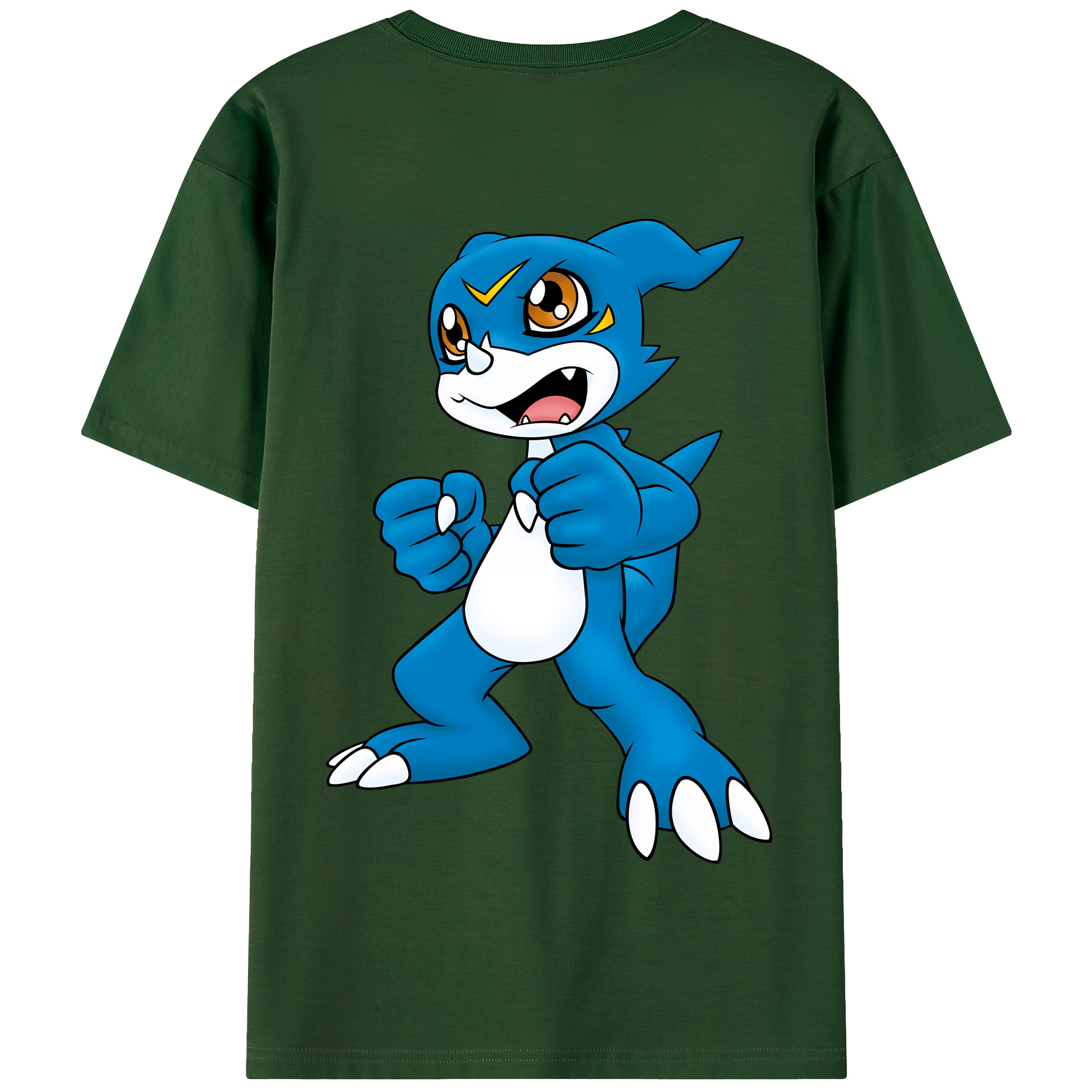 （画像用） Digimon デジタルモンスター/デジモン 綿100％半袖Tシャツ（背面プリント）